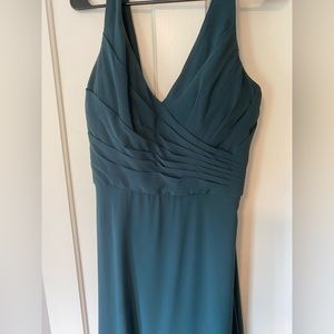 Kennedy Blue Chiffon Kristen Bridesmaid Dress in Forest Green. Size 10.